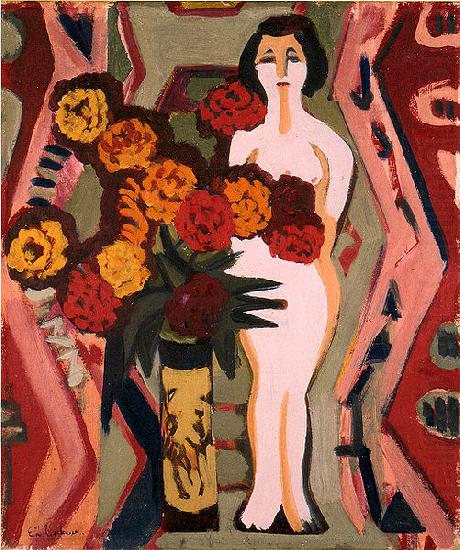 Ernst Ludwig Kirchner Still life with sculpture china oil painting image